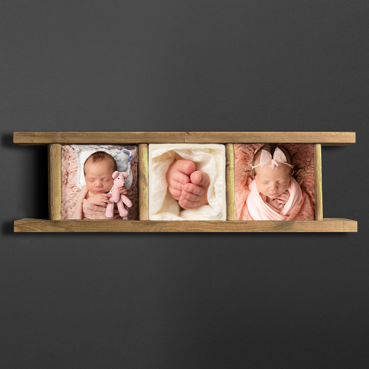 newborn and family photographer ipswich example frame above table