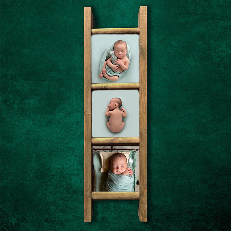 newborn and family photographer ipswich example frame above table