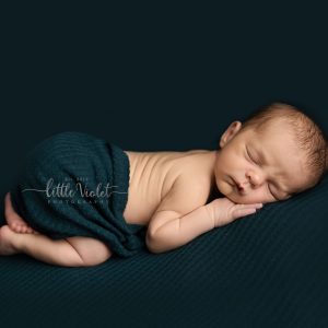newborn baby boy emerald green blanket